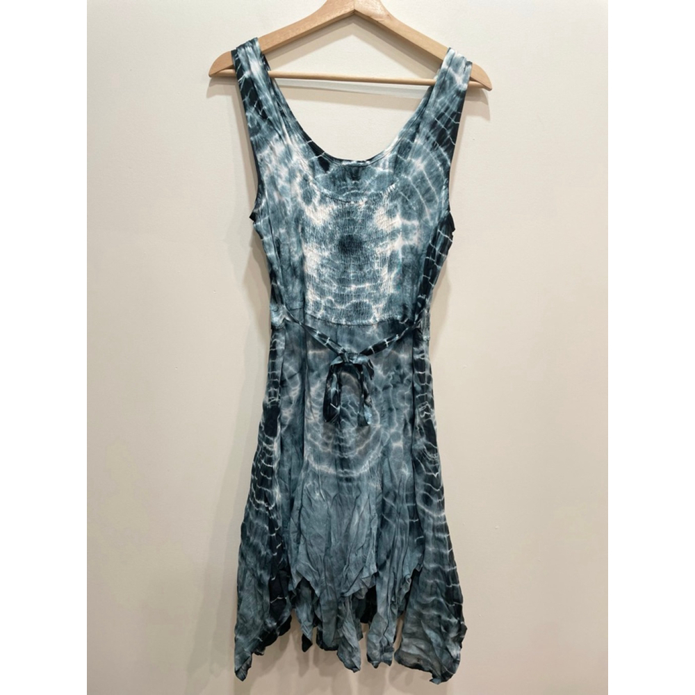 Vintage Flow Lace Up Corset Tie Dye FreeSize Tattered Witchy Whimsigoth Fairy - Picture 5 of 9